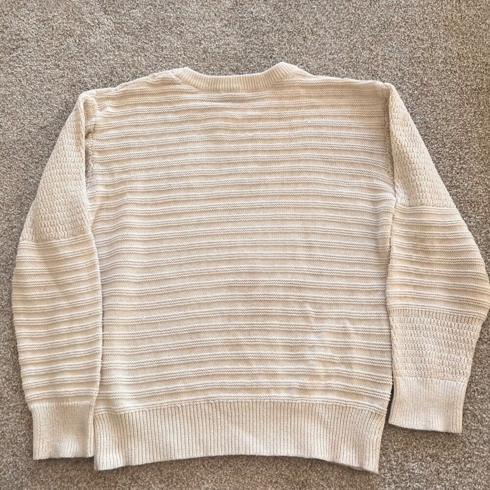 Cream White Knit Cottagecore Sweater Womens L - Picture 6 of 9